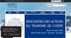 Desktop Screenshot of pro.isere-tourisme.com