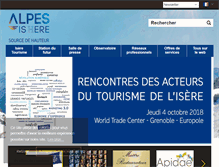 Tablet Screenshot of pro.isere-tourisme.com